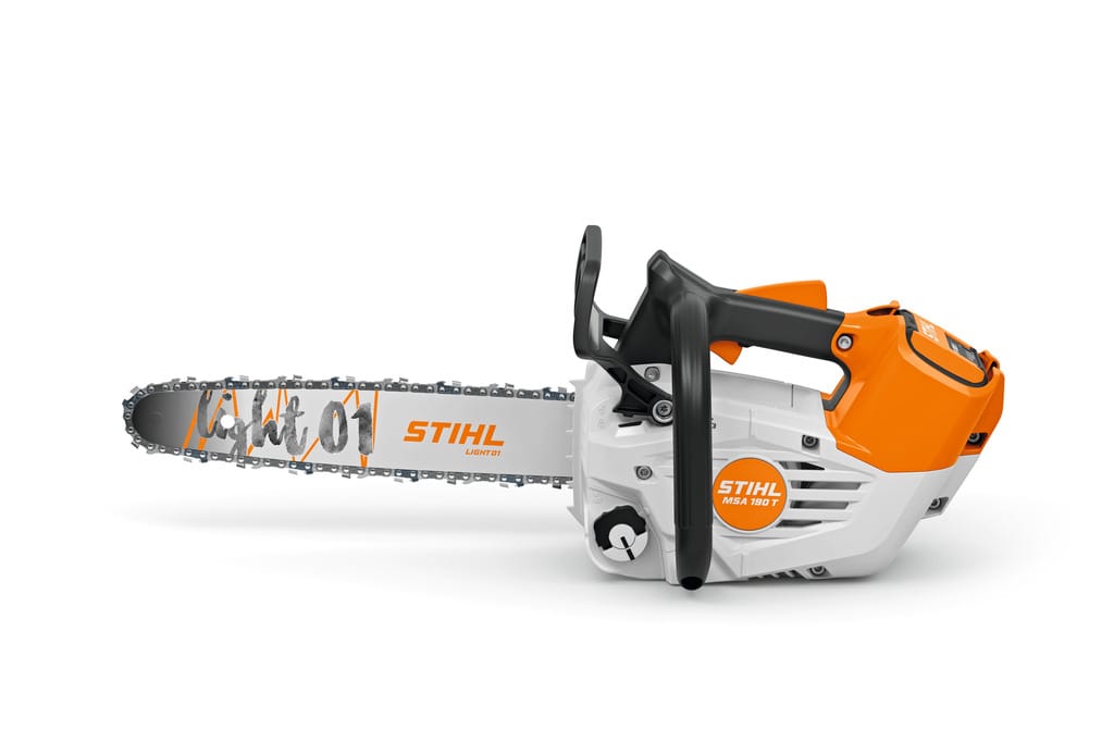 STIHL MSA 190 T Baterijska motorna testera na beloj pozadini